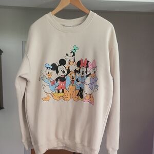 Disney Cream Sweatshirt with Mickey and Friends